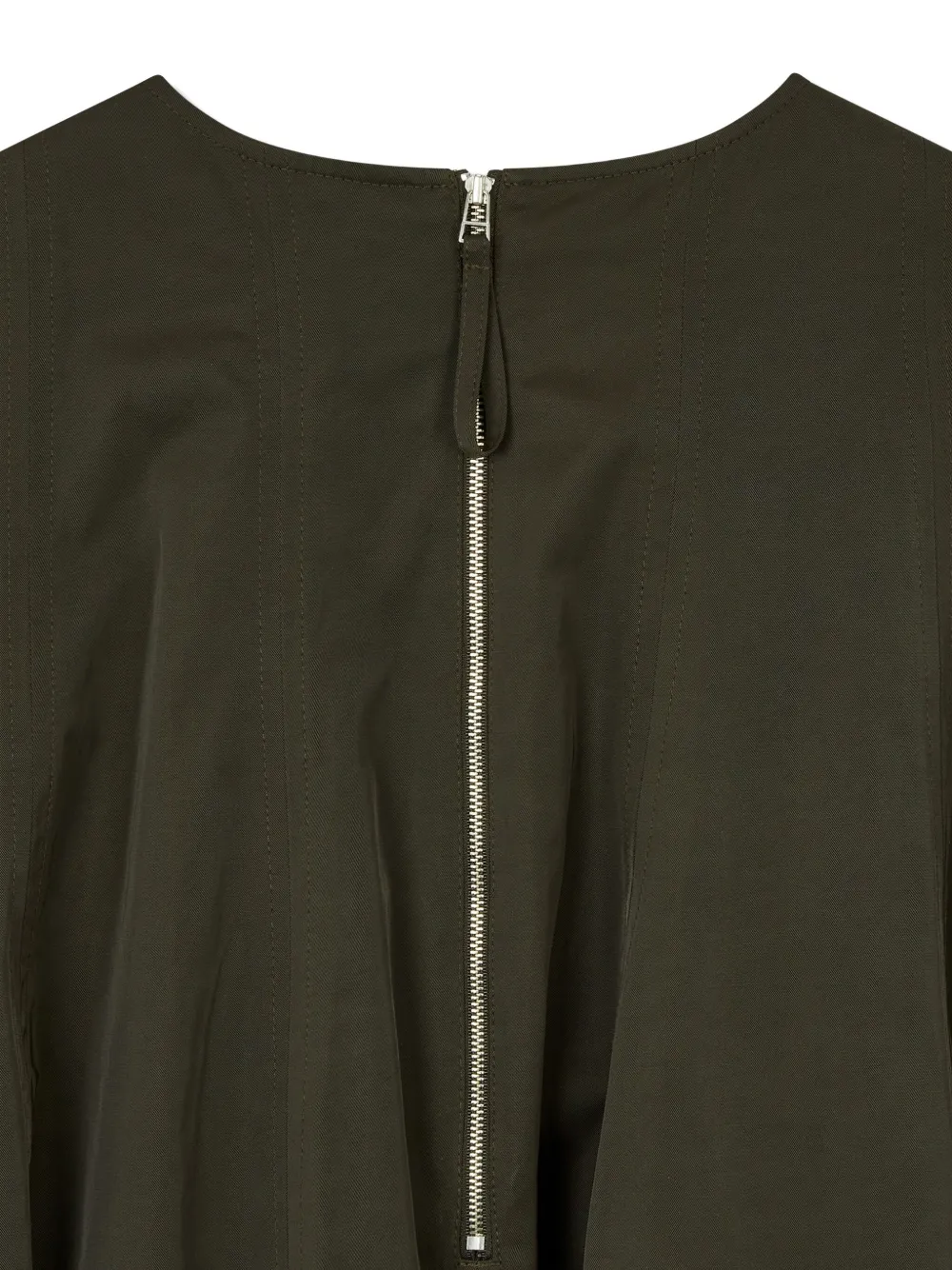 STUDIO TOMBOY collared belted dress Groen