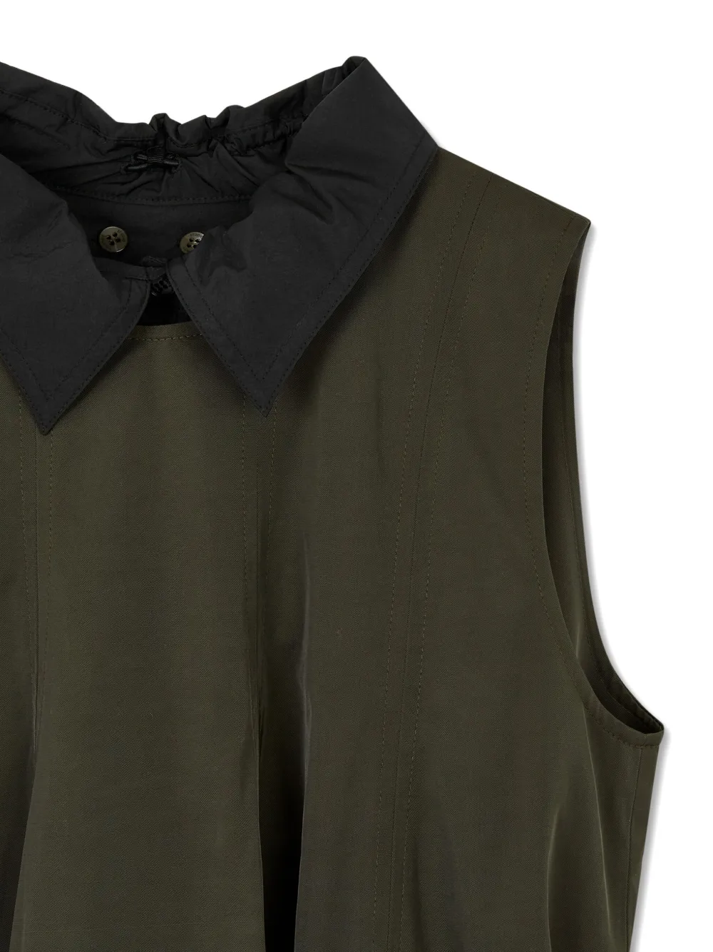 STUDIO TOMBOY collared belted dress Groen
