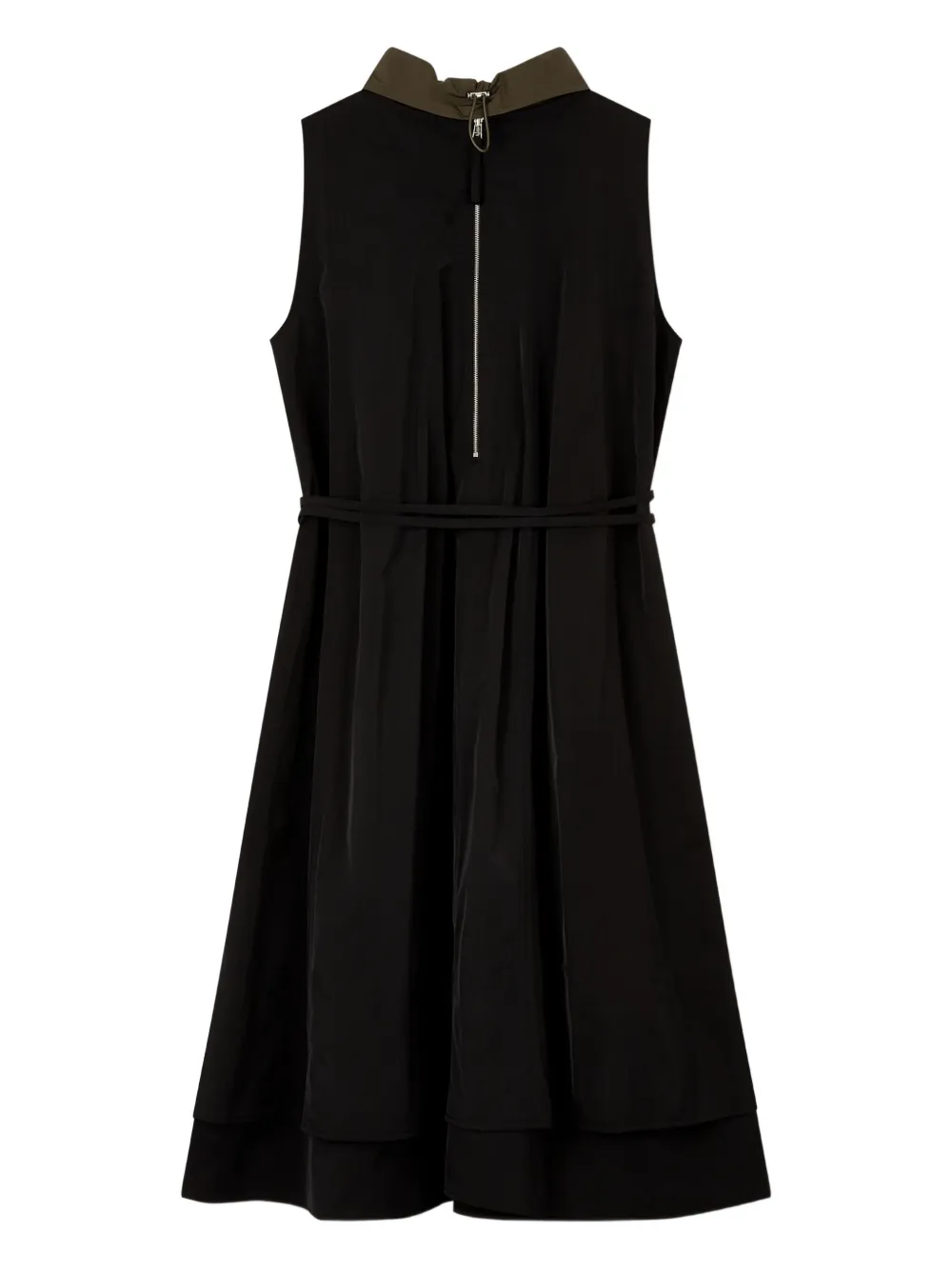 STUDIO TOMBOY collared belted dress - Zwart