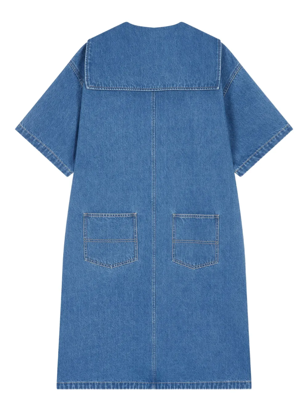 STUDIO TOMBOY denim shift dress Blauw