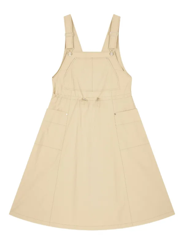 Studio Tomboy Sleeveless Pinafore Dress - Brown