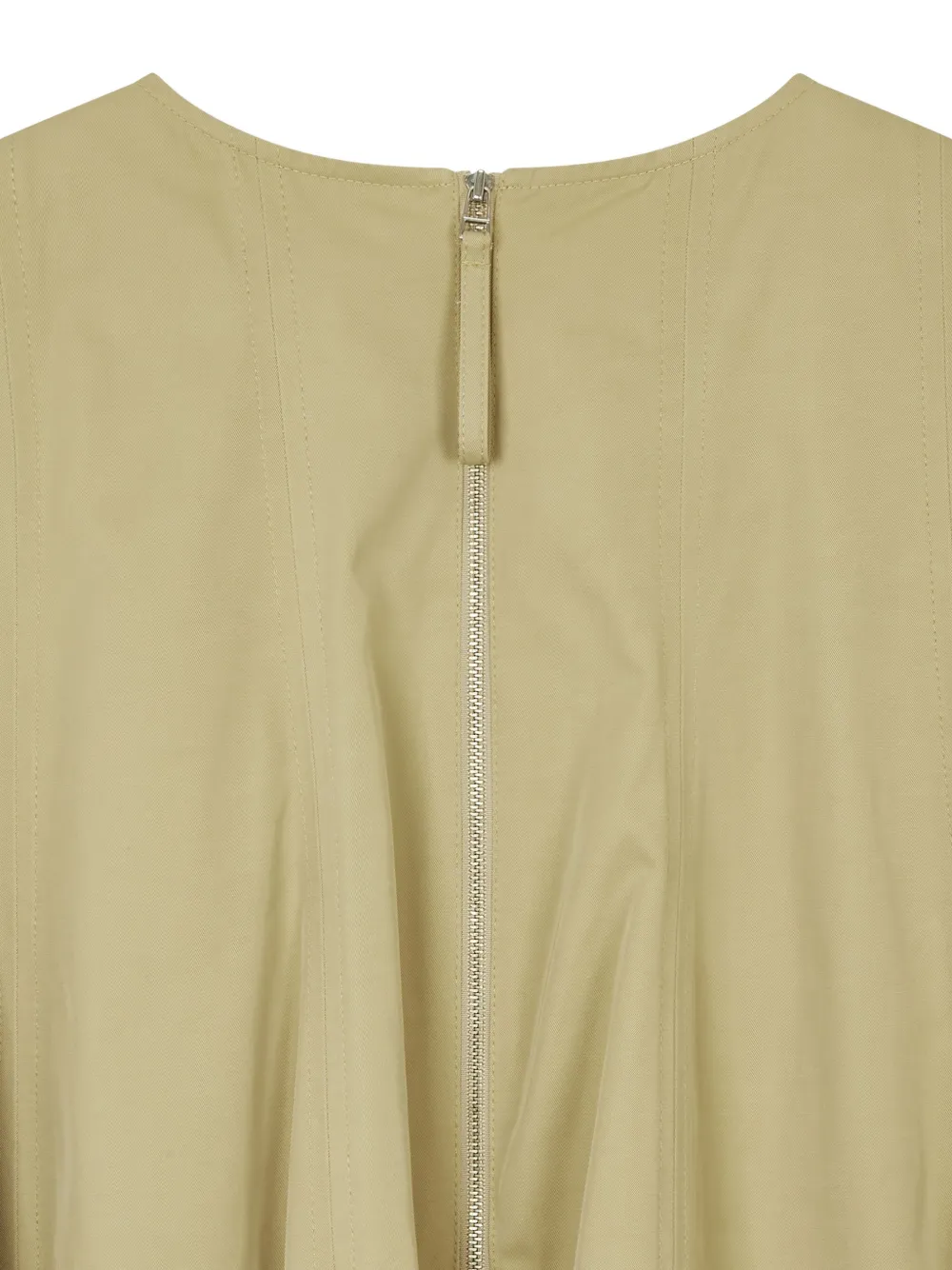 Contrast Collar Belted Dress