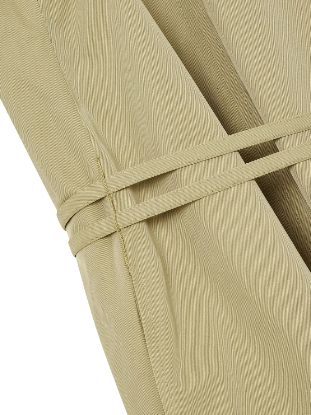 STUDIO TOMBOY contrast collar belted dress Bruin