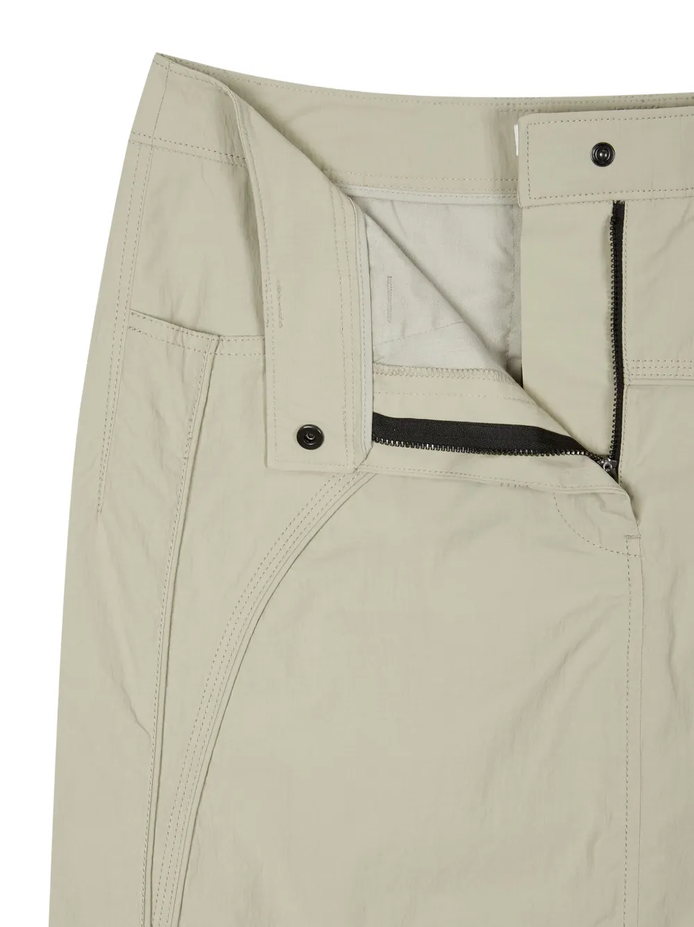 STUDIO TOMBOY Maxi-rok met opgestikte zak Beige
