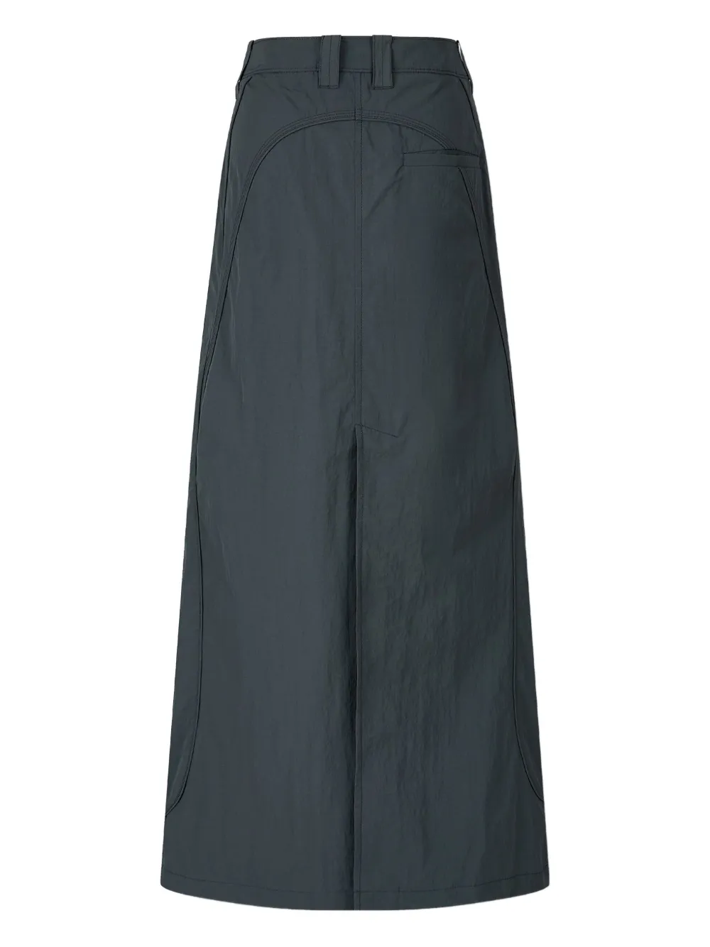 Studio Tomboy High-waisted A-line Maxi Skirt In Gray