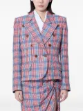 Vivienne Westwood check-pattern double-breasted blazer - Red