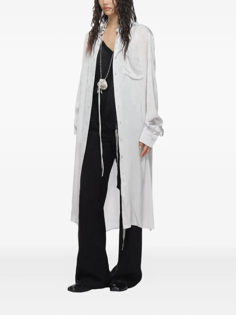Ann Demeulemeester Blouse met doorzichtig design Grijs