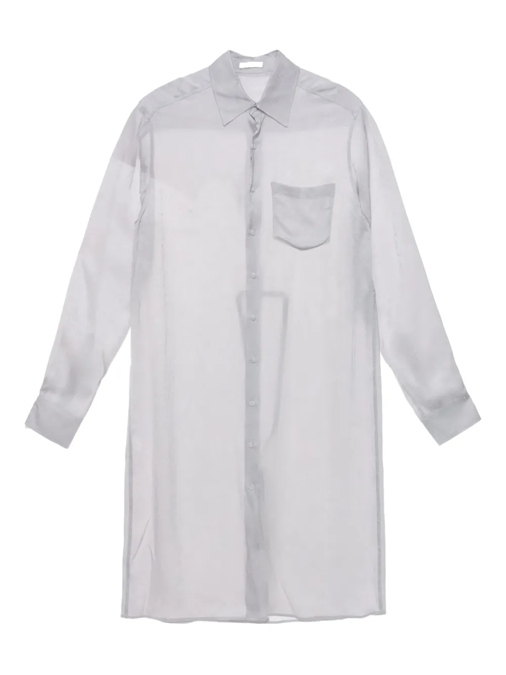 Ann Demeulemeester camisa con diseño transparente | gris | Image 1