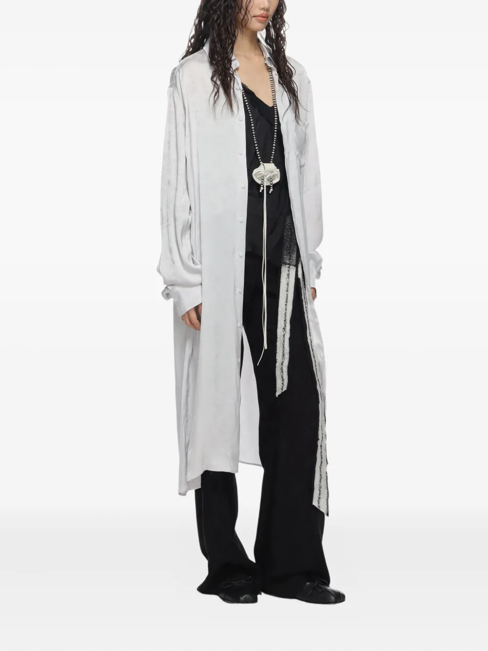 Ann Demeulemeester Blouse met doorzichtig design Grijs