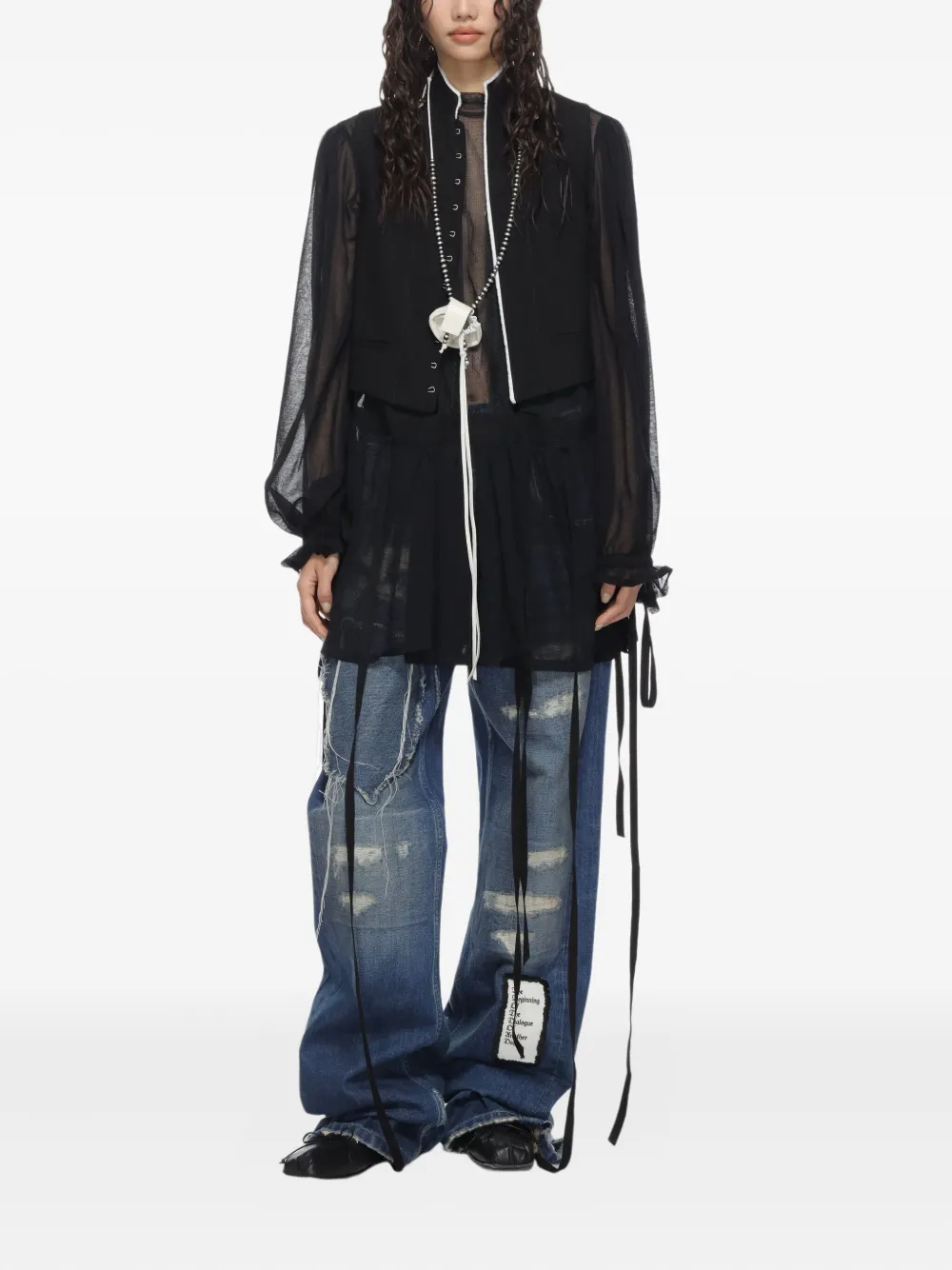 Ann Demeulemeester Misa fitted vest | Vests & Tank Tops | Image 2