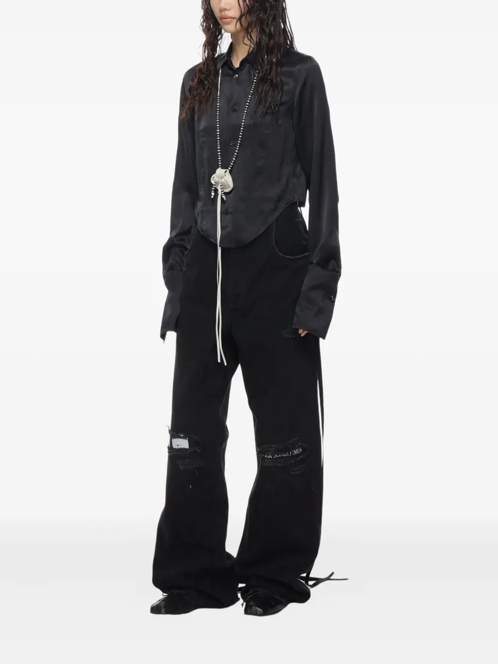 Ann Demeulemeester Kersi blouse Zwart