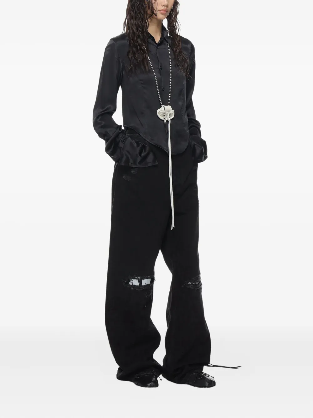 Ann Demeulemeester Kersi blouse Zwart