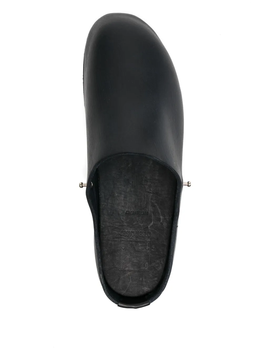 Guidi leather mules Blue