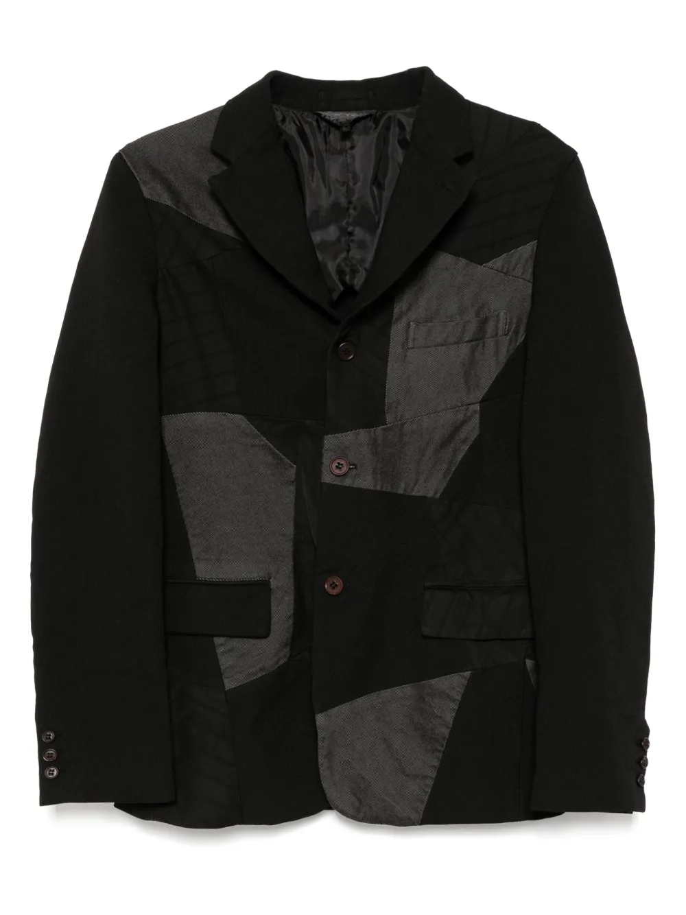 Black Comme Des Garçons blazer con diseño patchwork | negro | Image 1