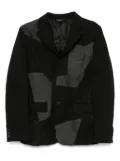 Black Comme Des Garçons patchwork blazer