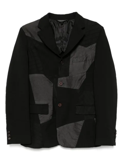 Black Comme Des Garçons blazer con diseño patchwork
