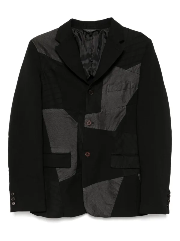 BLACK COMME des GARÇONS パッチワークブレザー サイズM Black Comme Des Garçons パッチワーク ジャケット | ブラック