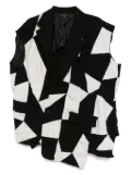 Black Comme Des Garçons patchwork jacket