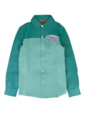 Who Decides War leather shirt - Blue
