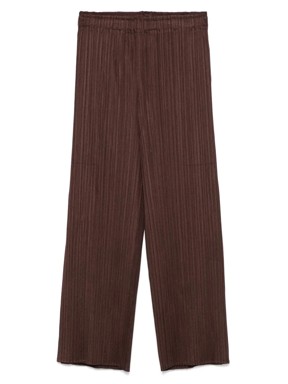 Pleats Please Issey Miyake Plissé broek Bruin