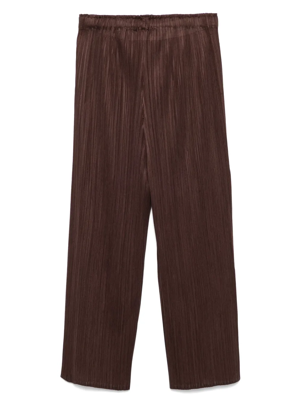 Pleats Please Issey Miyake plissé trousers - Bruin