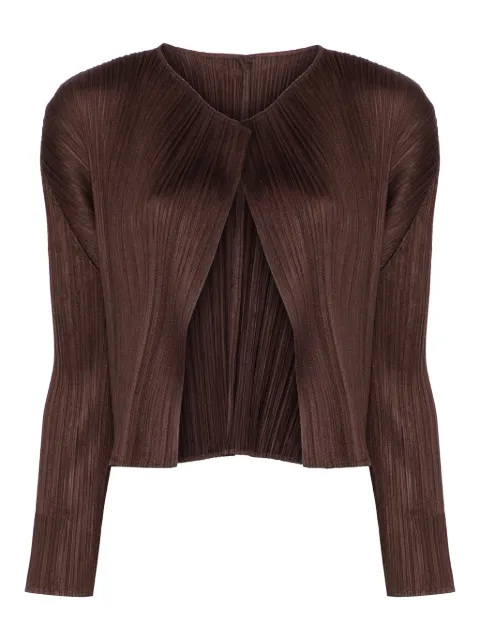 Pleats Please Issey Miyake cárdigan plisado