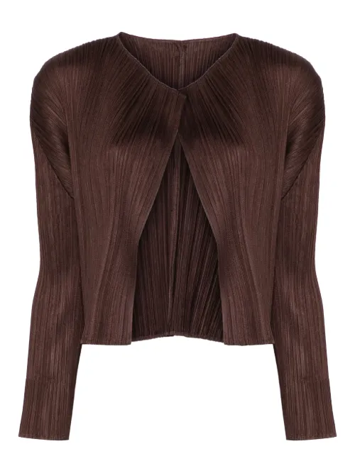 Cardigan à design plissé - Pleats Please Issey Miyake - Modalova