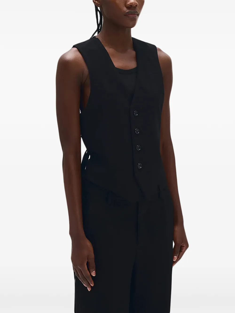  Ann Demeulemeester Tiuku Vest - Black 