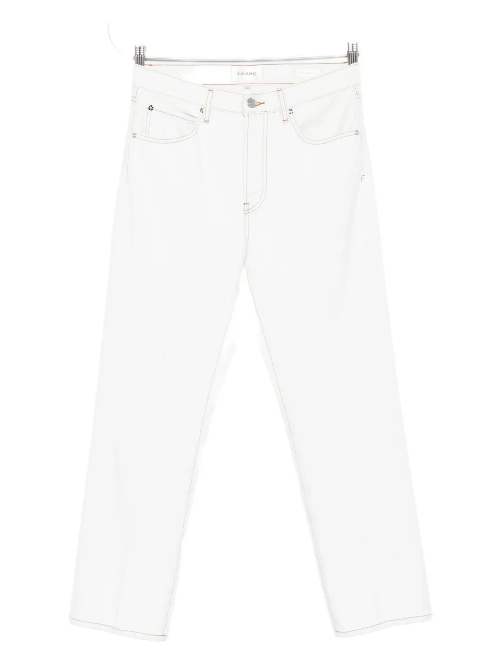 FRAME contrast-stitching jeans - Bianco