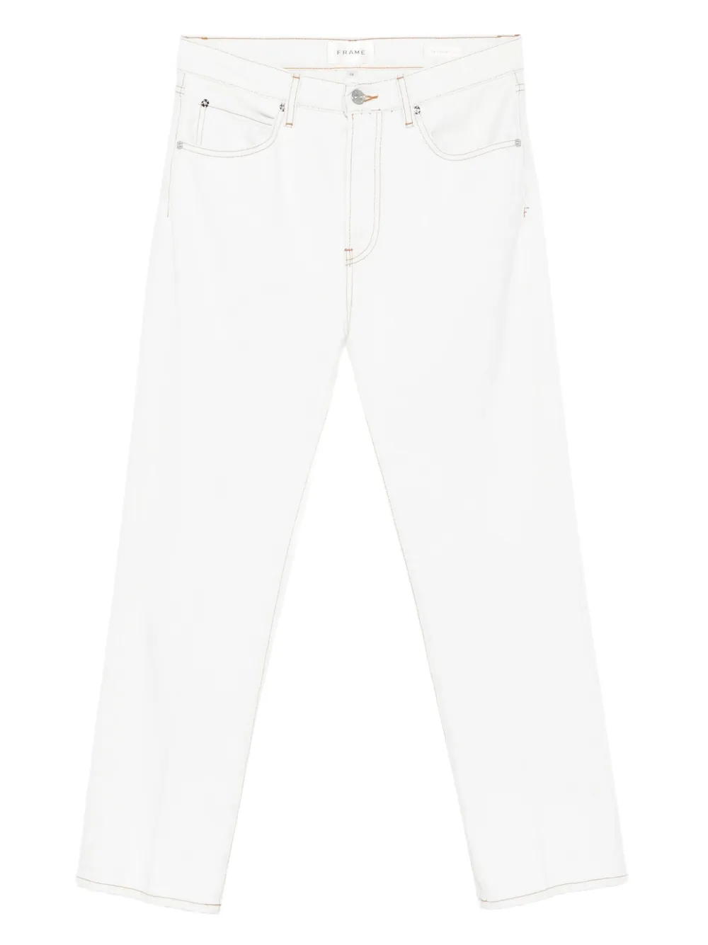 FRAME contrast-stitching jeans Wit