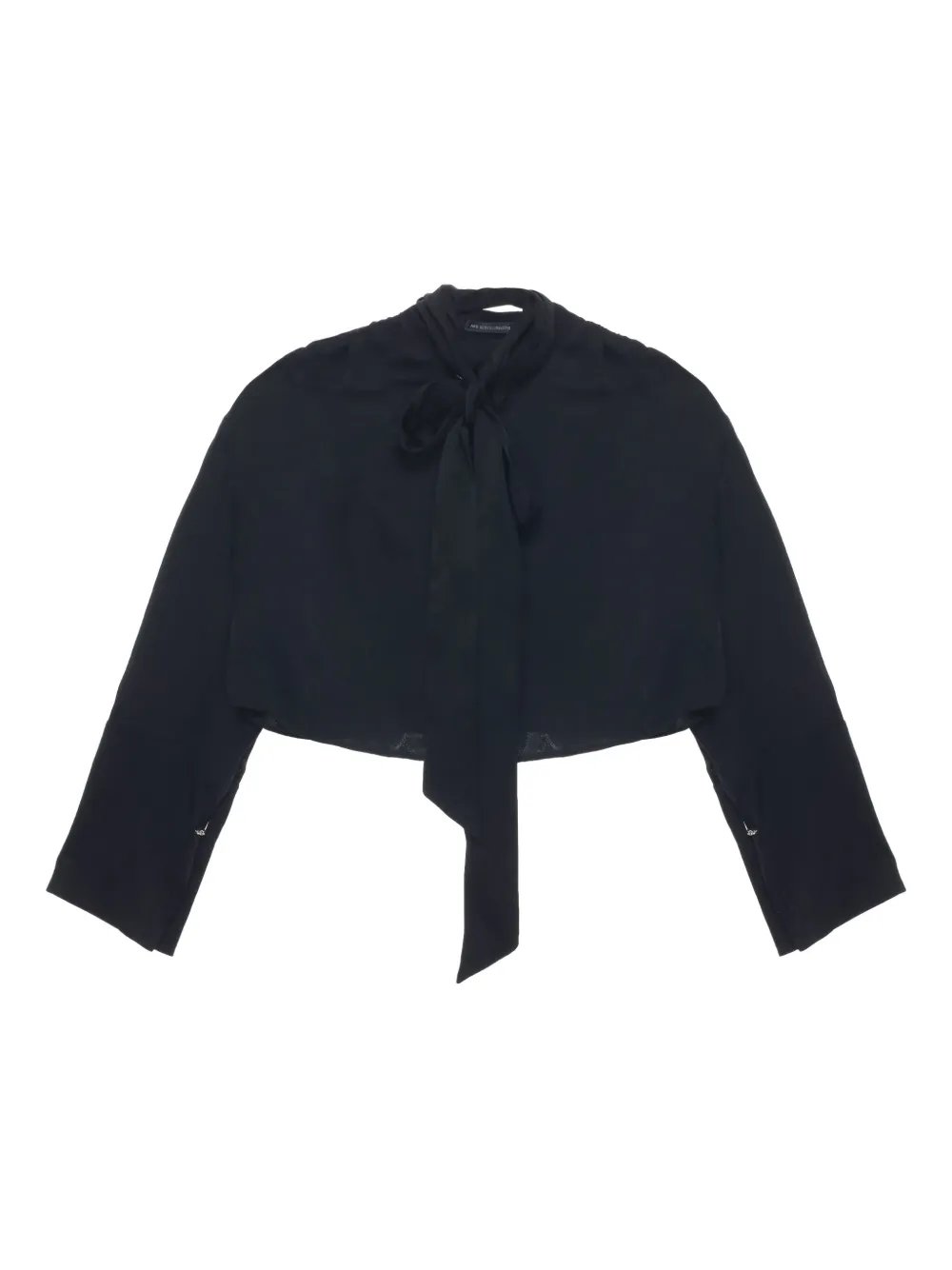 Ann Demeulemeester Moni Lavallière blouse Zwart