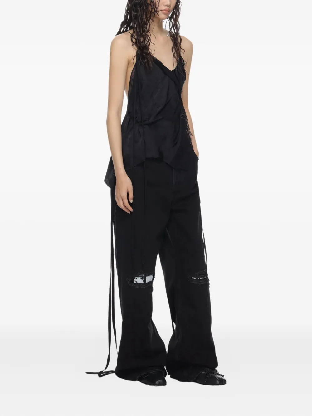 Ann Demeulemeester Vesta Ramage tanktop Zwart