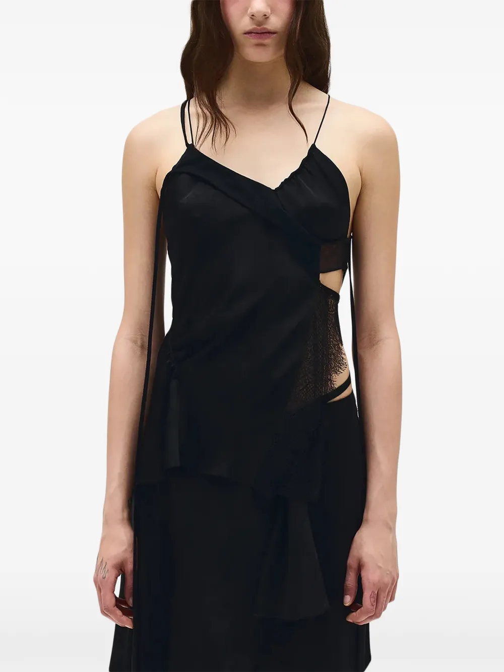 Ann Demeulemeester Vesta Ramage tank top - Nero
