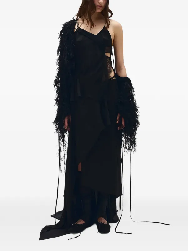 Ann Demeulemeester Vesta Ramage Tank Top | Black | FARFETCH