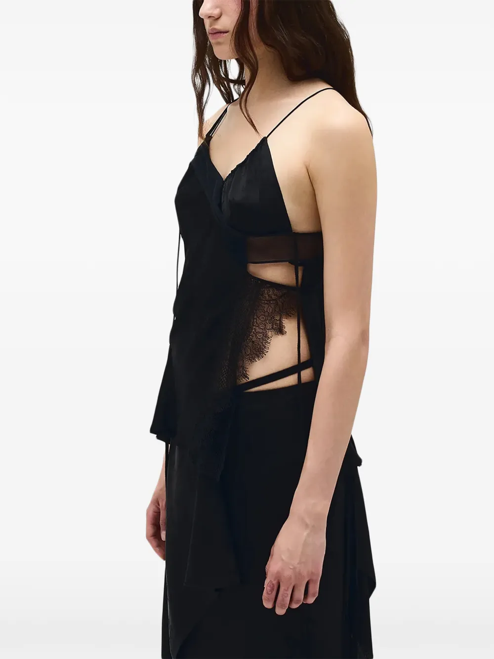  Ann Demeulemeester Vesta Ramage Tank Top - Black 