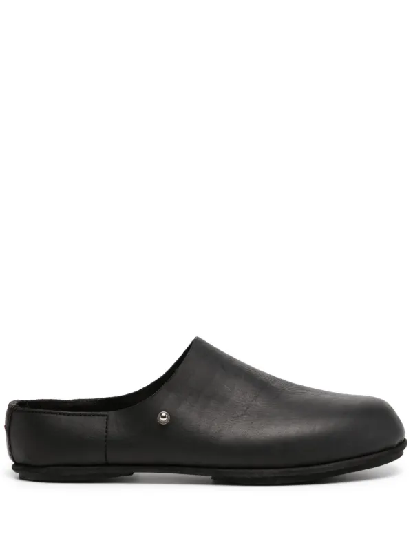 10sei0ootto サンダル レザー guidi Augusta ma + Guidi Leather Mules | Black | FARFETCH