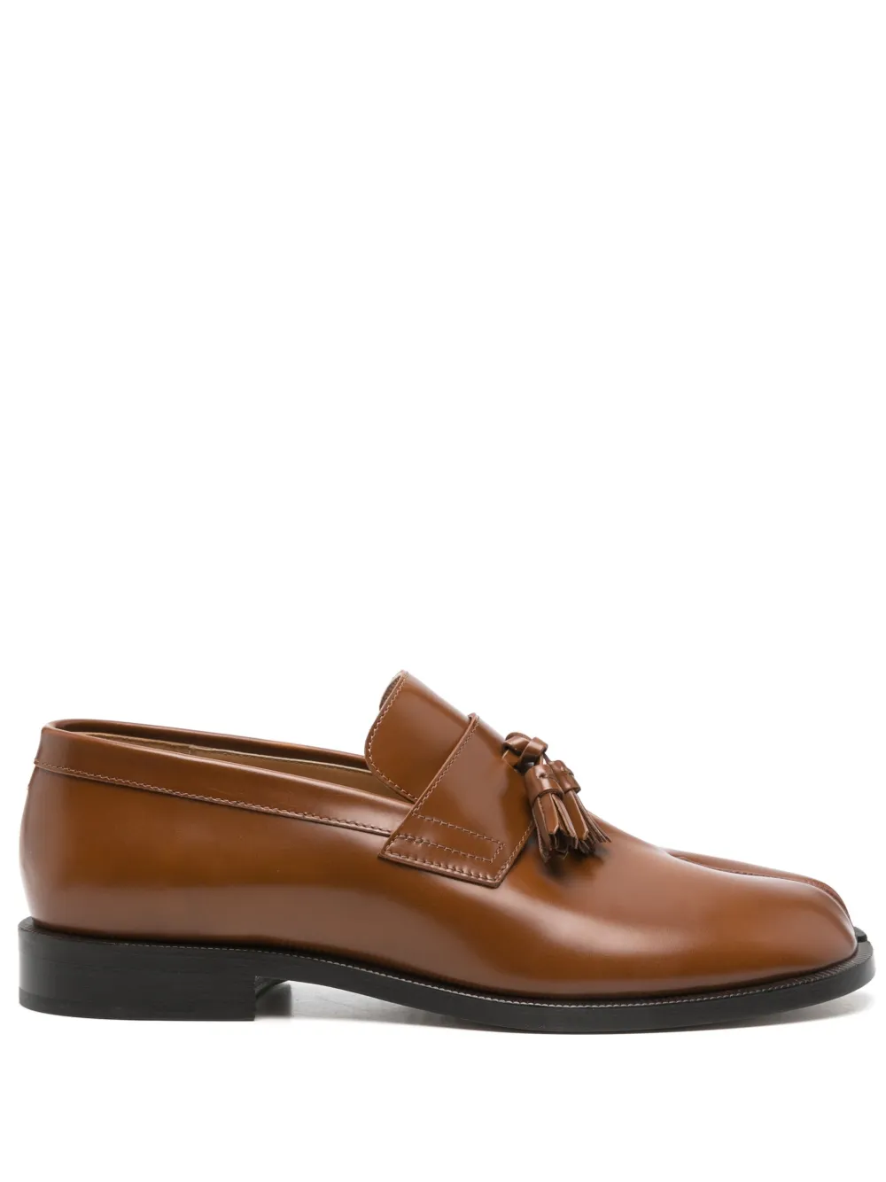 Maison Margiela Tabi tassel-detail loafers Brown
