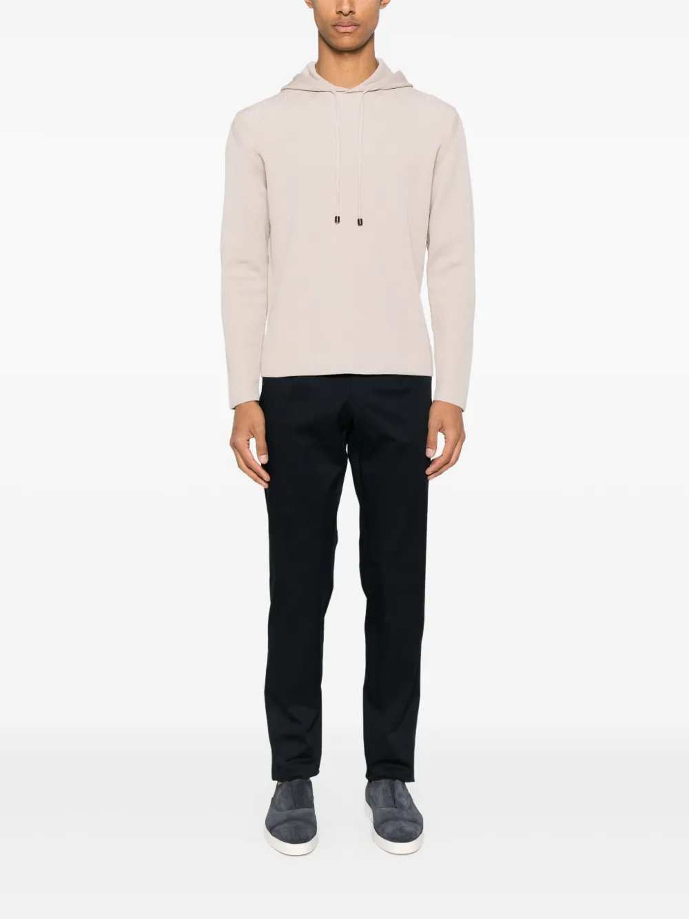 Caruso Katoenen broek - Blauw