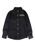 Who Decides War leather shirt - Black