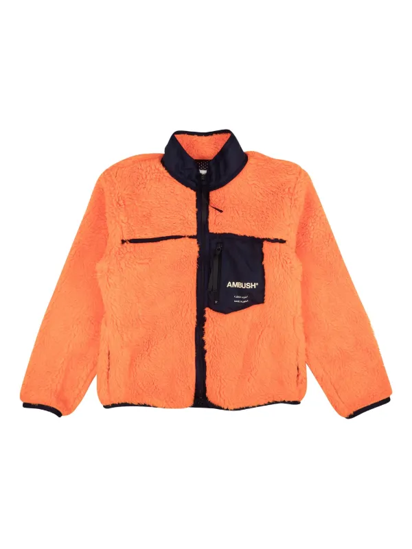 AMBUSH フリース ジャケット | オレンジ | FARFETCH JP