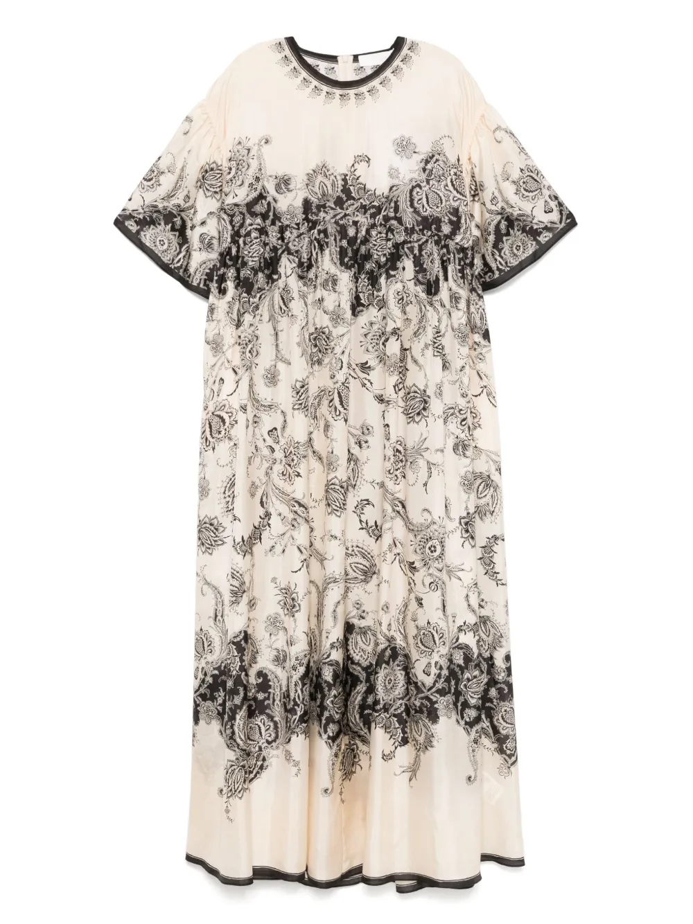 ZIMMERMANN Maxi-jurk met paisley-print Beige
