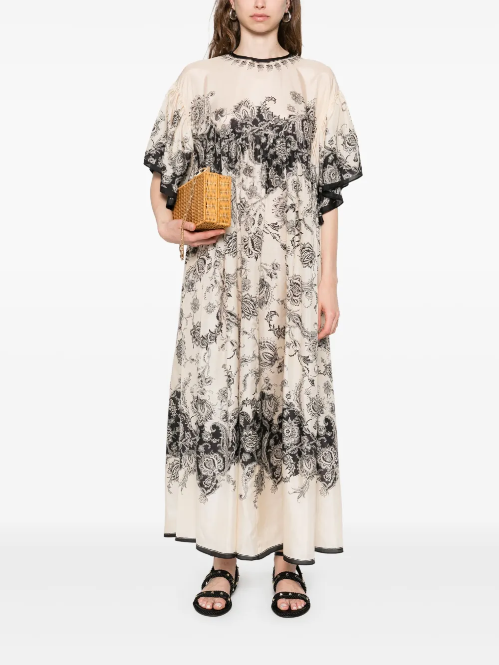 ZIMMERMANN Maxi-jurk met paisley-print - Beige