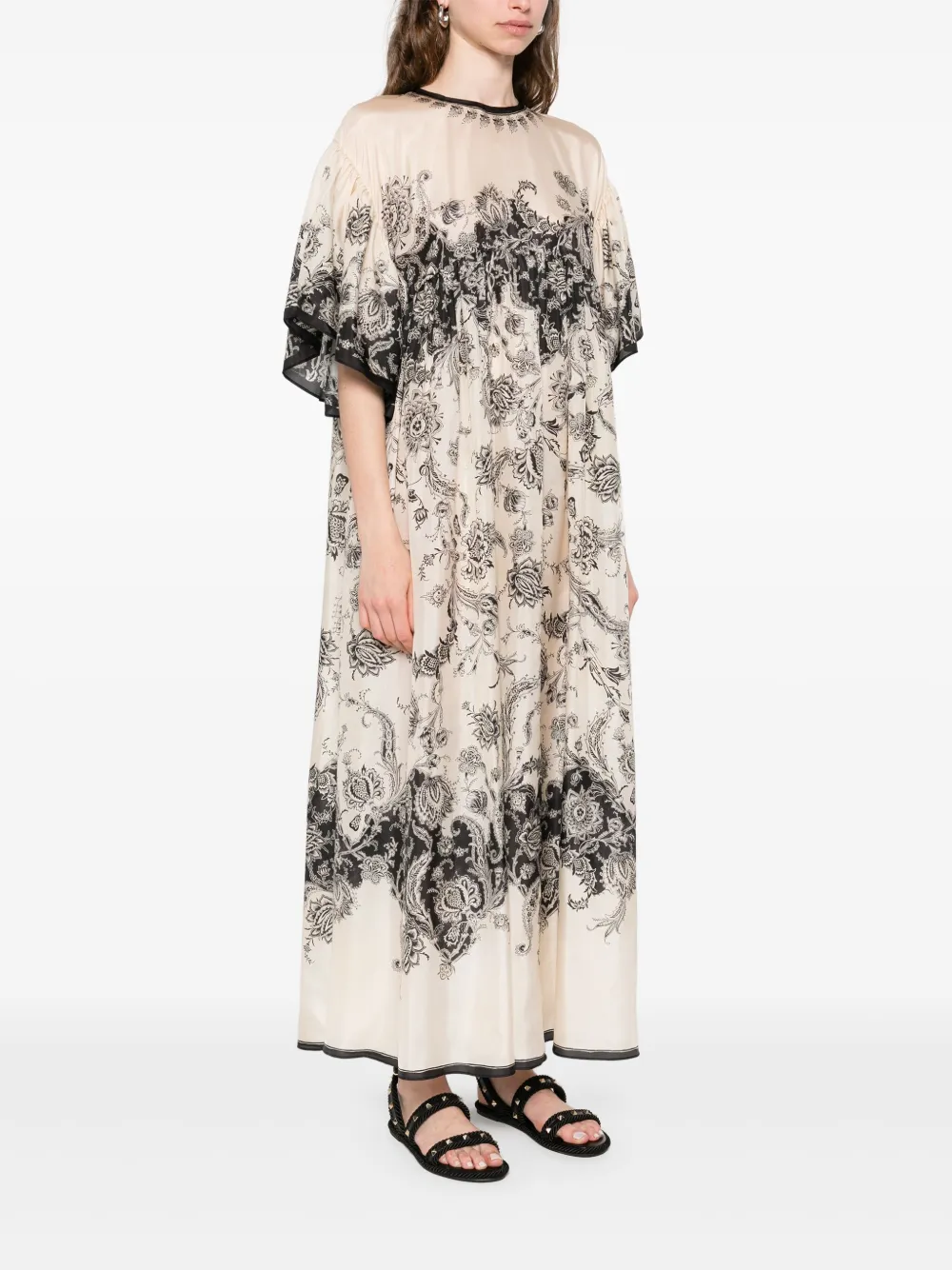 Shop Zimmermann Paisley-print Maxi Dress