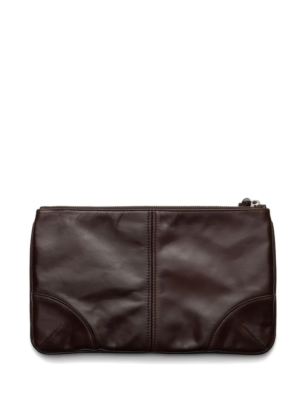 Prada Leren clutch - Bruin