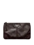 Prada leather clutch - Brown