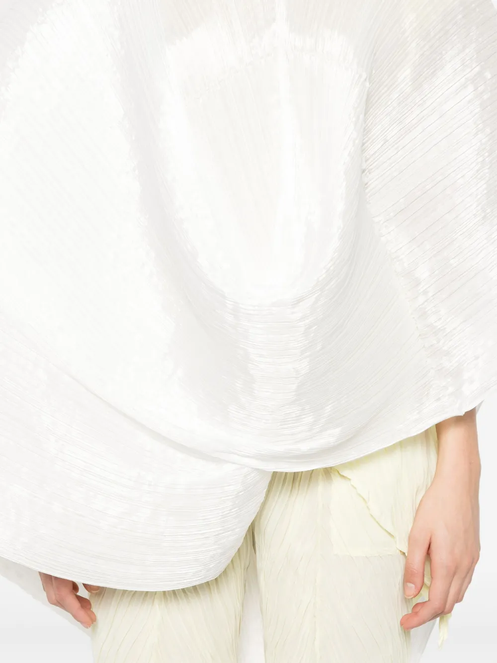 Shop Issey Miyake Pleated Cape