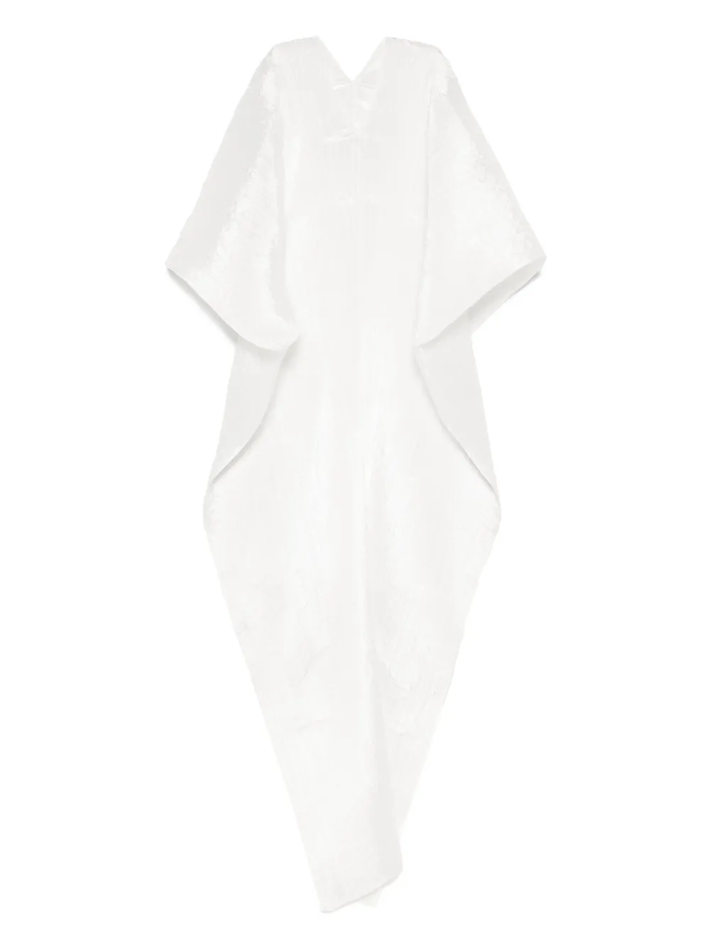 Pleats Please Issey Miyake pleated cape Wit