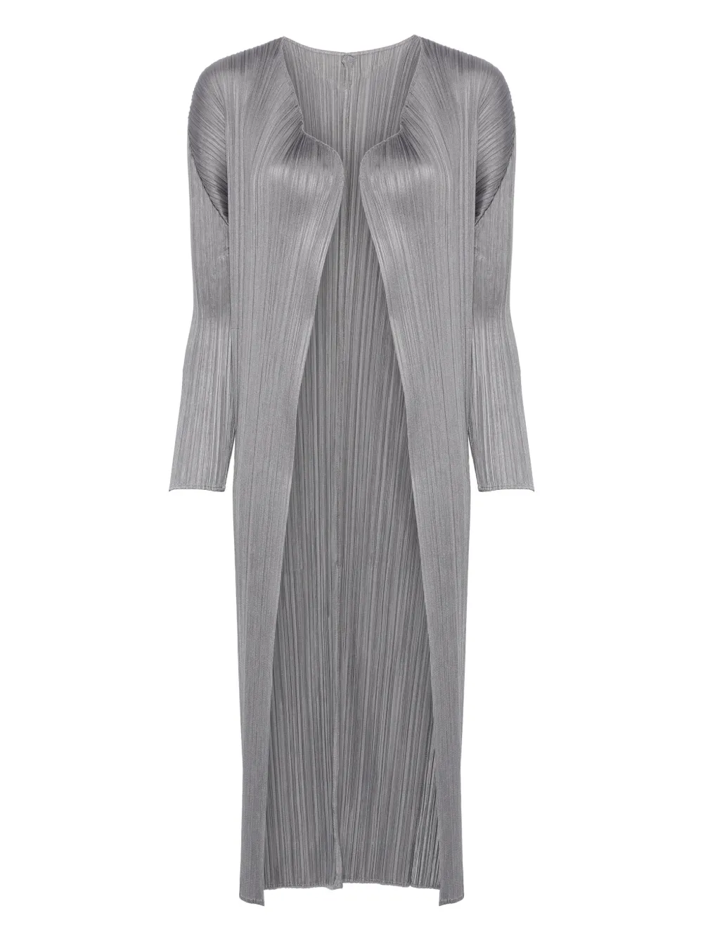 Pleats Please Issey Miyake Geplooide jas Grijs