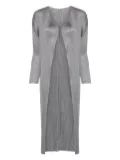 Pleats Please Issey Miyake pleated coat - Grey
