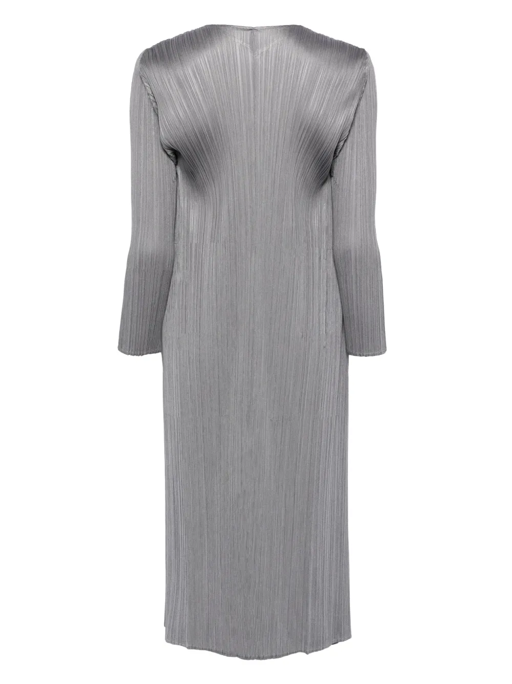 Pleats Please Issey Miyake pleated coat - Grijs